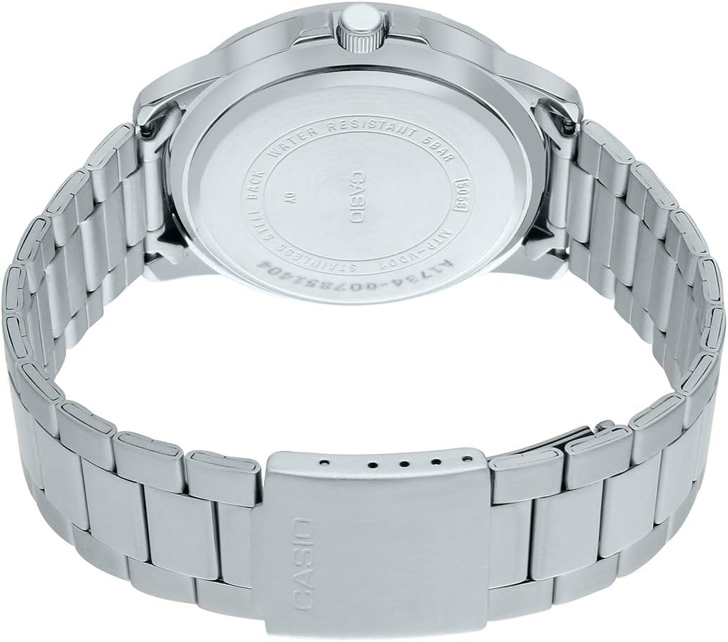 Casio Reloj Hombre Analógico Dial Marrón Acero Inoxidable