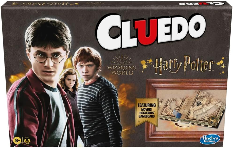 Hasbro Gaming Clue: Wizarding World Harry Potter Edition Juego de mesa | Juegos familiares para niños, adolescentes y adultos | Juegos misteriosos | Edades 8 en adelante | 3 a 5 jugadores
