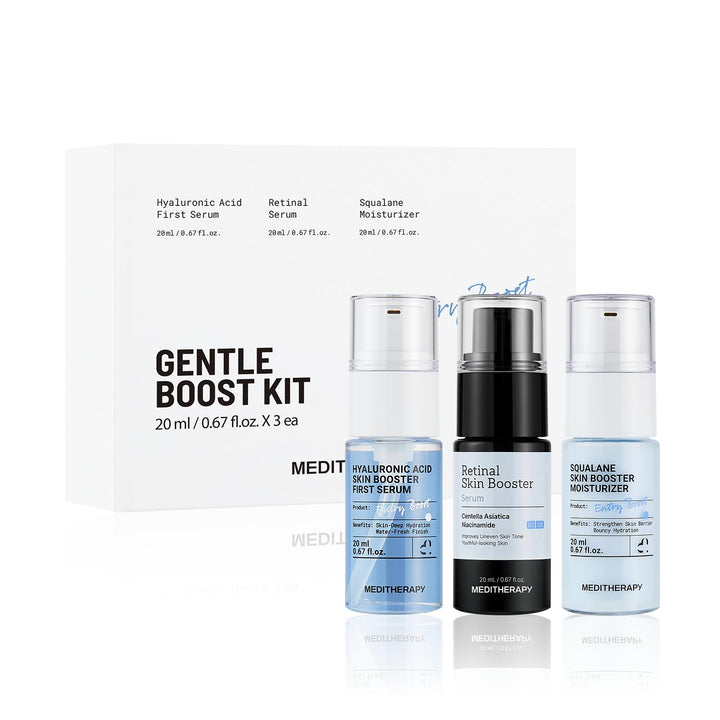MEDITHERAPY Kit Gentle Boost - Set coreano para el cuidado de la pi...