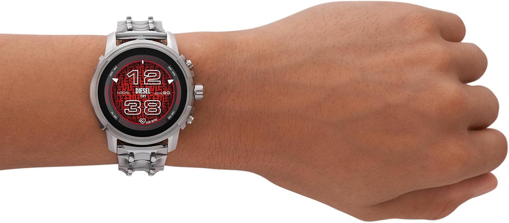 Diesel Griffed Gen 6 - Reloj inteligente con Alexa integrado, frecuencia cardíaca, oxígeno en sangre, GPS, seguimiento de actividad, altavoz, notificaciones de teléfonos inteligentes