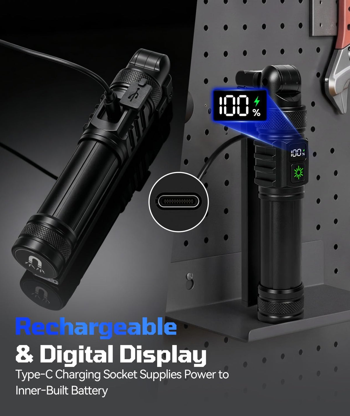 Luz recargable magnética del trabajo/linterna del trabajo del LED