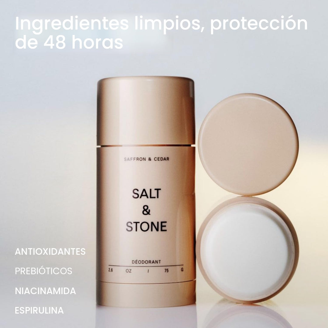 Salt &amp; Stone Desodorante sin aluminio | Protección extra fuerte...