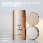 Salt &amp; Stone Desodorante sin aluminio | Protección extra fuerte...