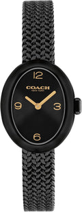 Reloj Coach para mujer Sammy 2H de cuarzo, caja ovalada pequeña de 22,5 mm, brazalete de malla de acero inoxidable, moda premium, uso diario - Regalo para ella