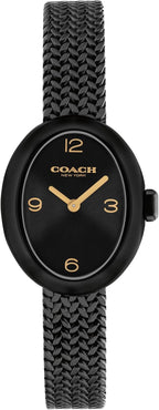 Reloj Coach para mujer Sammy 2H de cuarzo, caja ovalada pequeña de 22,5 mm, brazalete de malla de acero inoxidable, moda premium, uso diario - Regalo para ella