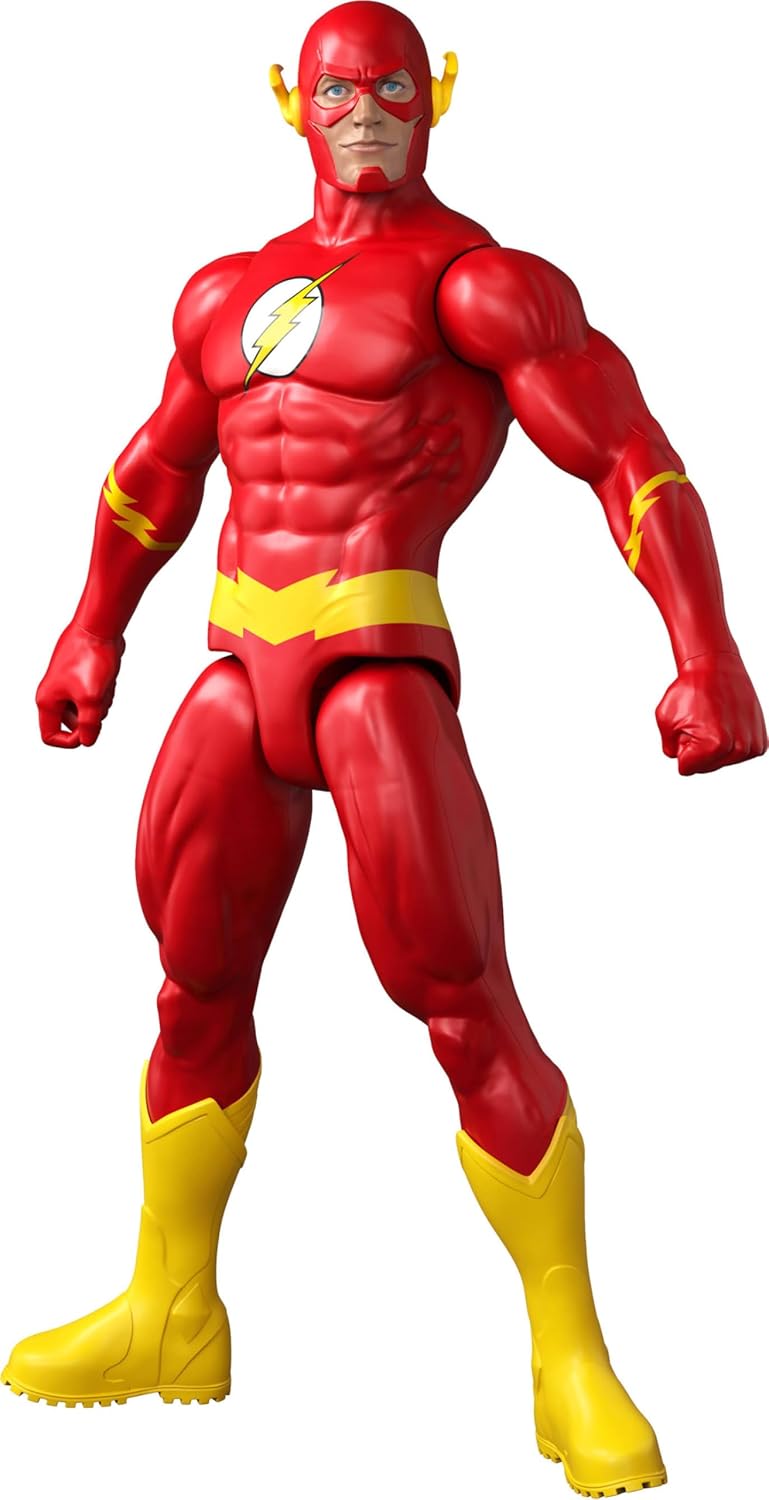 Mattel DC - Figura de acción The Flash de 12 pulgadas, súper traje...