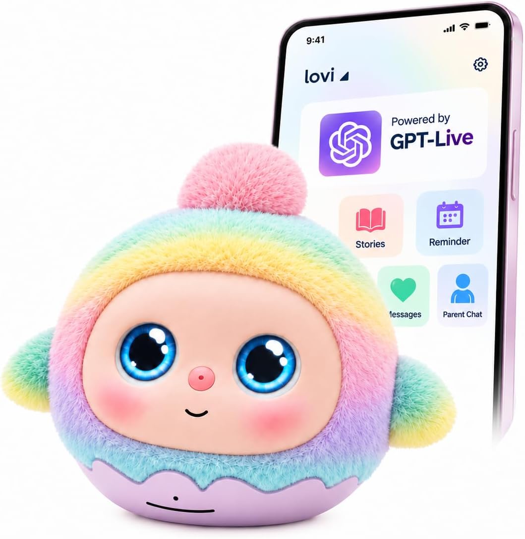Robot Compañero de IA Lovi para Niños, Juguetes Hablantes Interactivos Emocionales Inteligentes