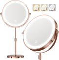 Dienmern Espejo de maquillaje, espejo de tocador recargable 1X/20X con