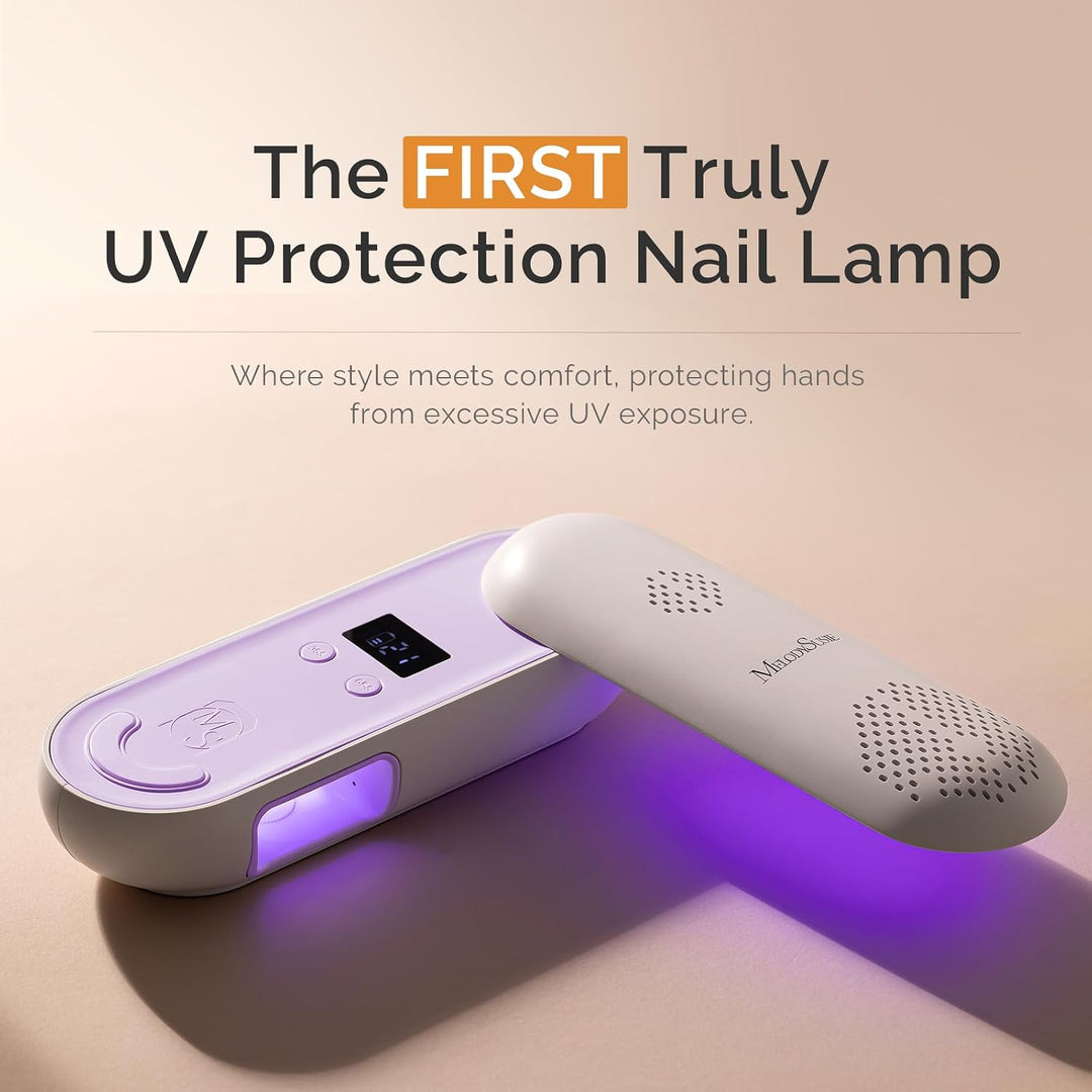 MelodySusie Lámpara UV de Uñas Compacta Inalámbrica, P-PLUS20F con...