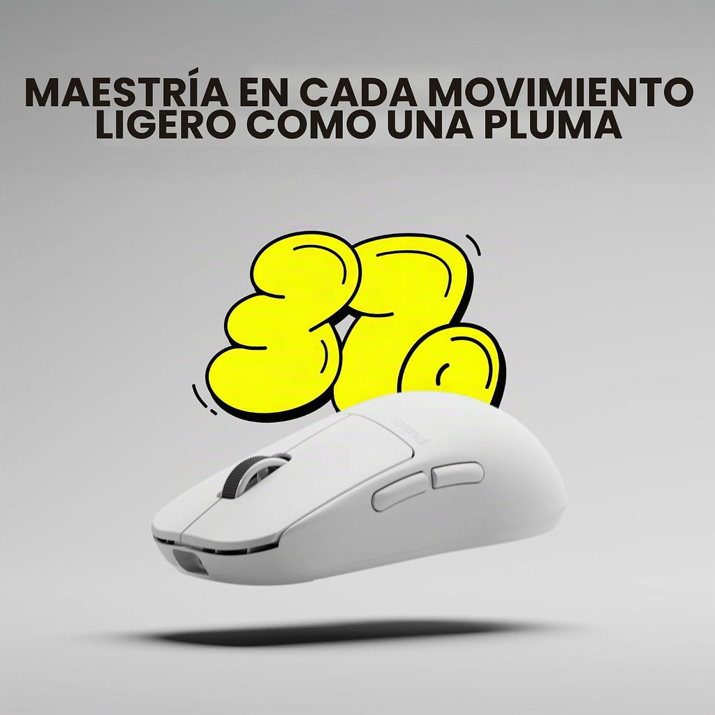 Pulsar Gaming Gears - Mouse inalámbrico para juegos Crazylight X2H, ultraligero, 1.30 onzas, interruptor óptico, 32 000 DPI, 750 IPS, sensor XS-1, compatible con 8 K (blanco Uyuni)
