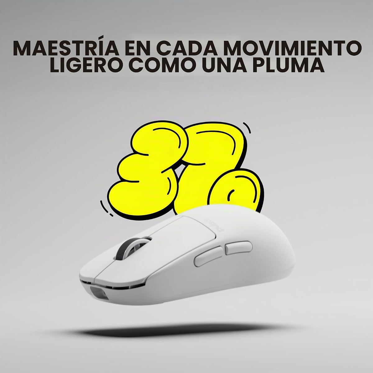 Pulsar Gaming Gears - Mouse inalámbrico para juegos Crazylight X2H, ultraligero, 1.30 onzas, interruptor óptico, 32 000 DPI, 750 IPS, sensor XS-1, compatible con 8 K (blanco Uyuni)