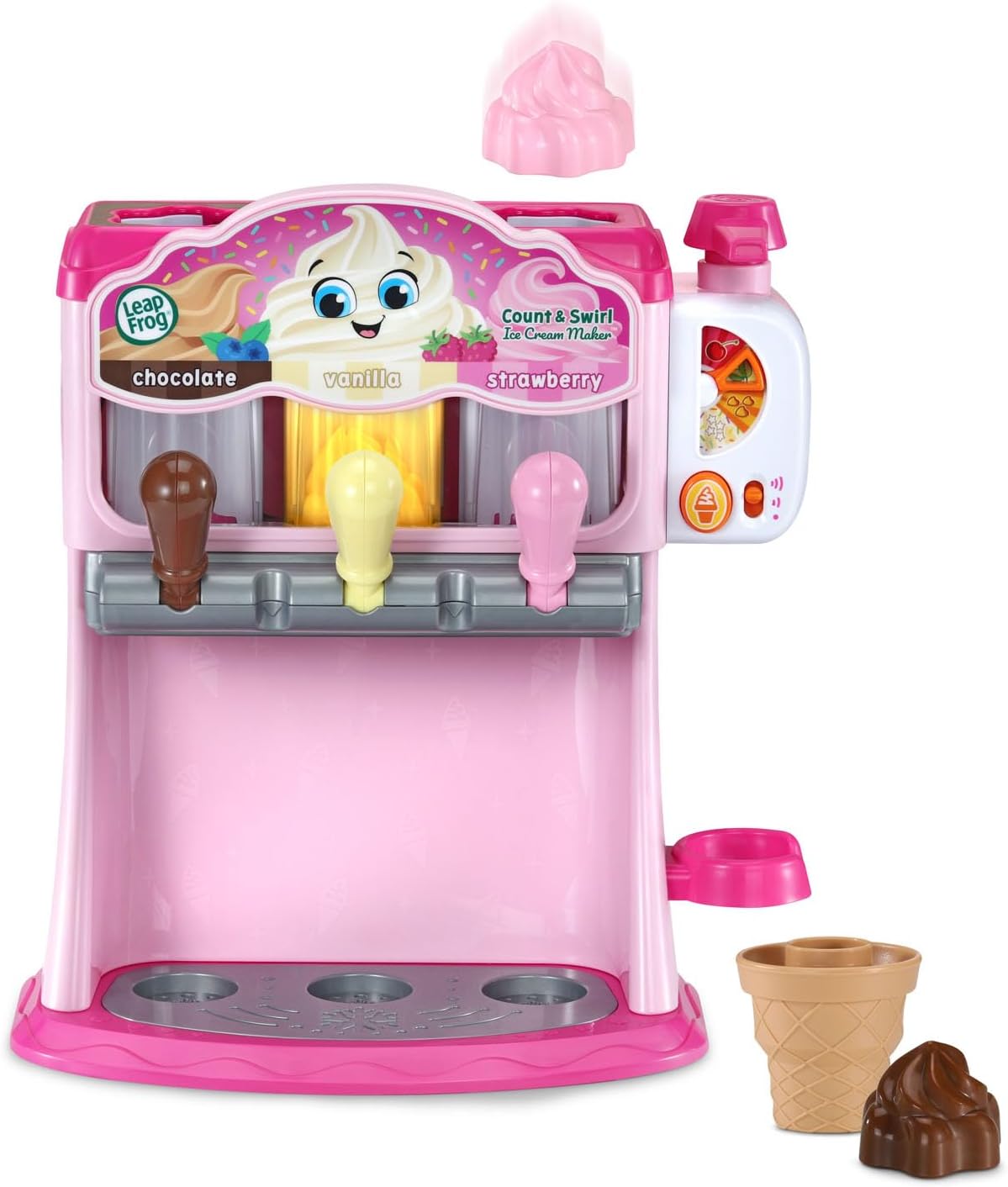 LeapFrog Count and Swirl - Juego para hacer helados para niños, color rosa