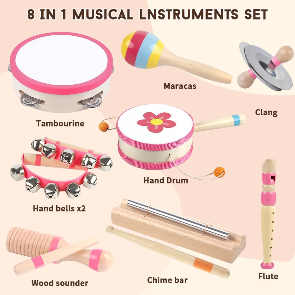 Instrumentos musicales para niños pequeños de 18 meses o más, juguetes de