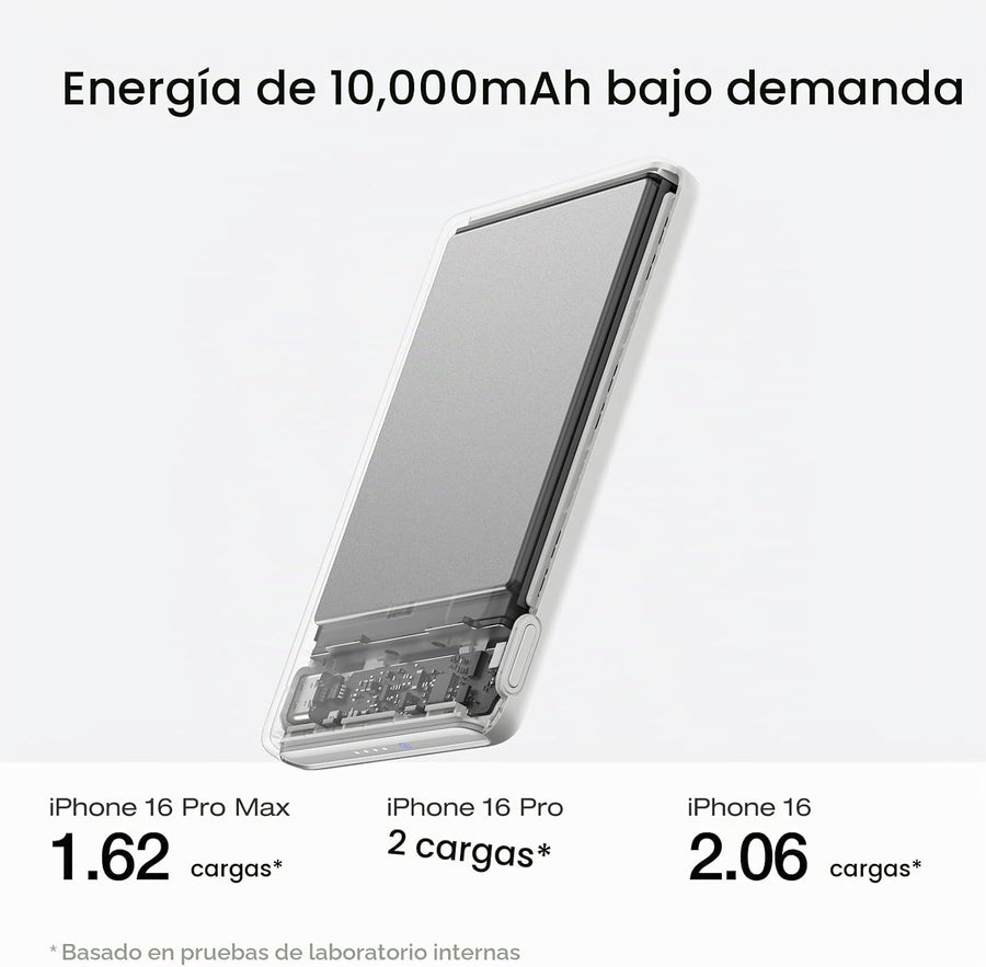 EF ECOFLOW Rapid Magsafe Power Bank 10,000mAh, 7.5W, carga magnétic...