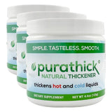 Purathick Espesante natural, 4.4 oz, espesa líquidos fríos y calien...