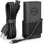 USB-C de 65 W compatible con cargador de laptop Dell XPS 13 y cargador Latitude 3340 3440 3540 3550 5420 5430 5520 5320 5340 5440 5550 7440 7490 7640 7410 7410 7410 7 122 in -en-1 9440 portátil 2 en 1 - Cable de alimentación incluido