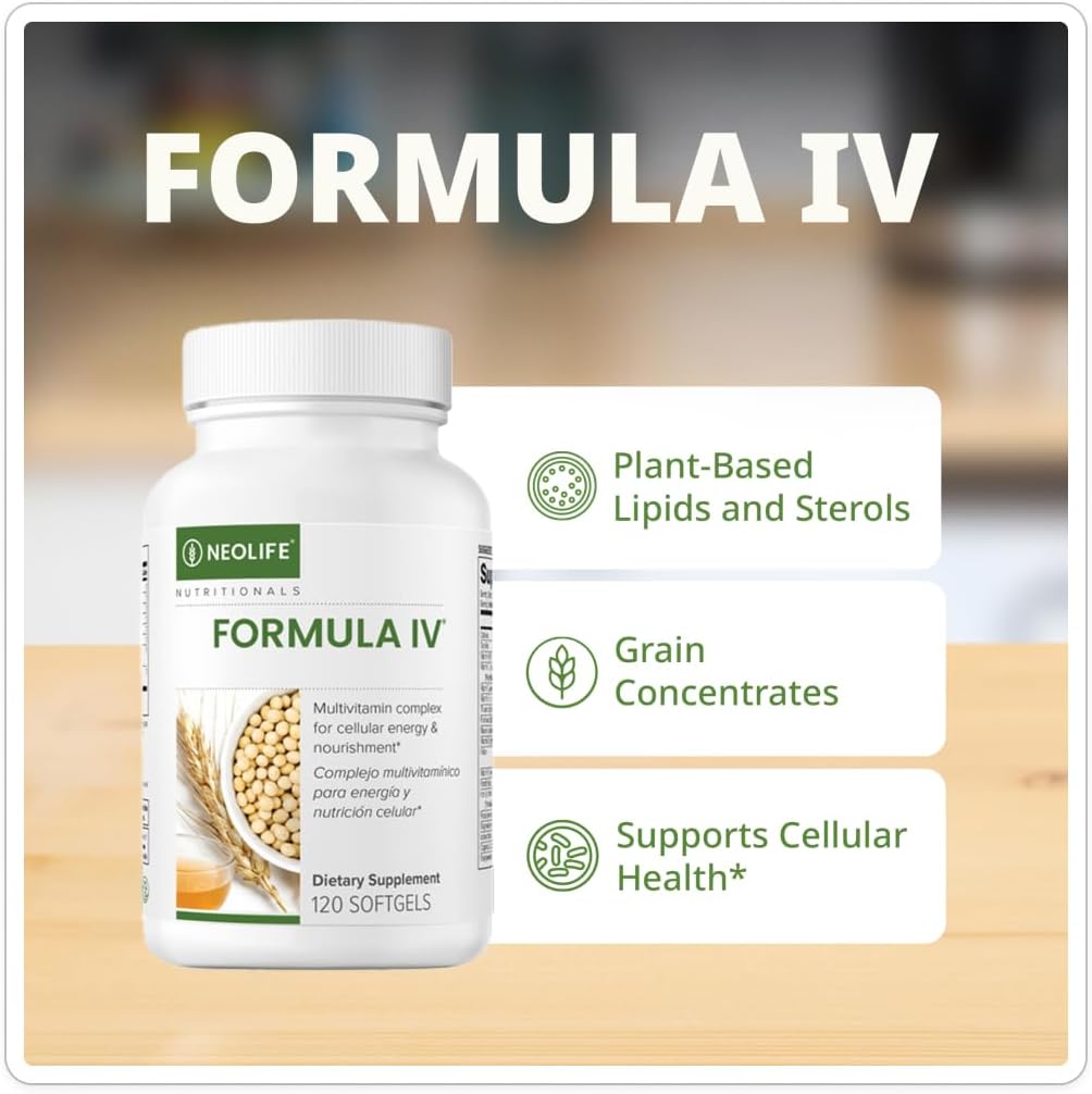 NeoLife - Fórmula IV Softgel - Vitaminas A, C, D, E, Complejo B, Mu...