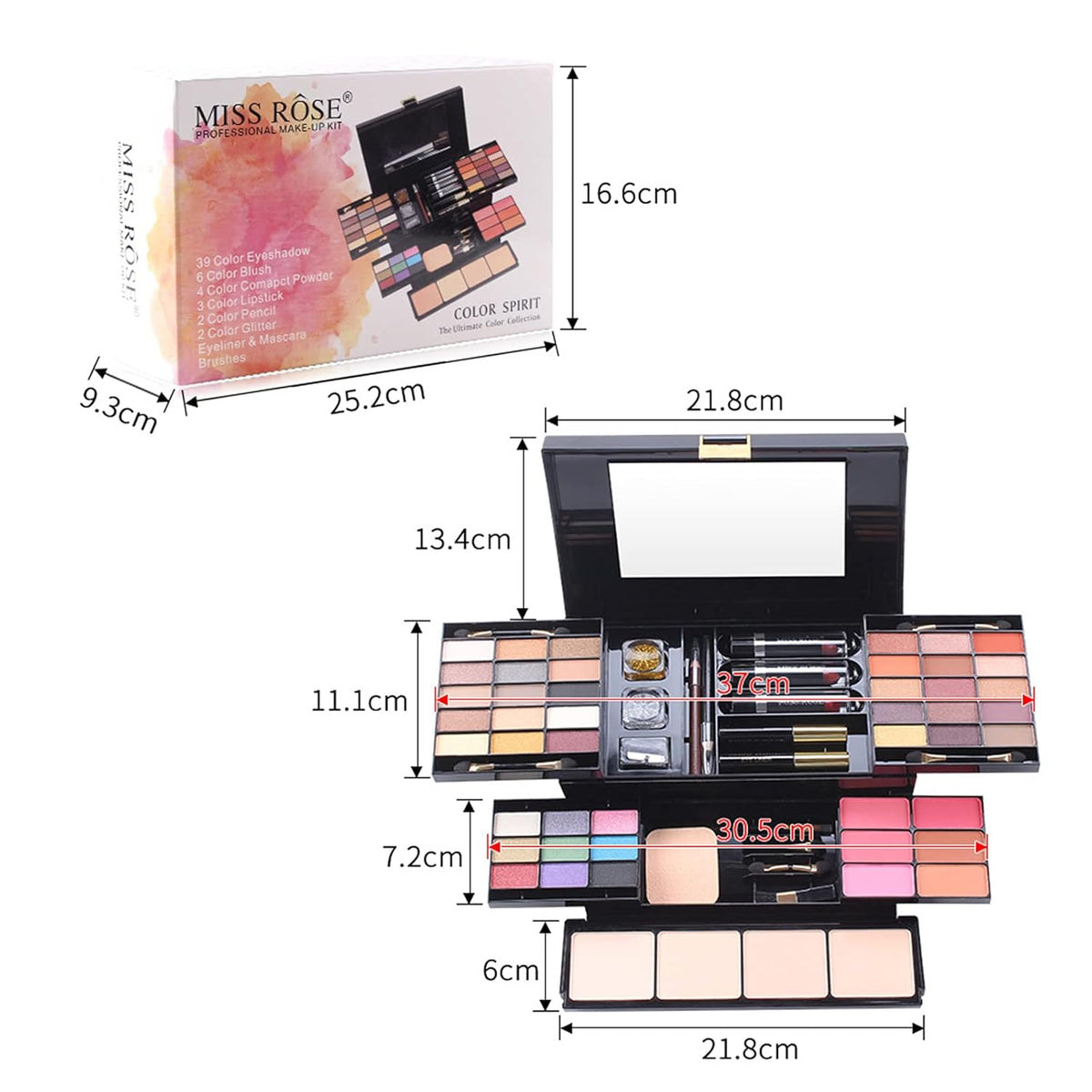 Pure Vie Juego de maquillaje todo en uno de 54 colores para regalo...