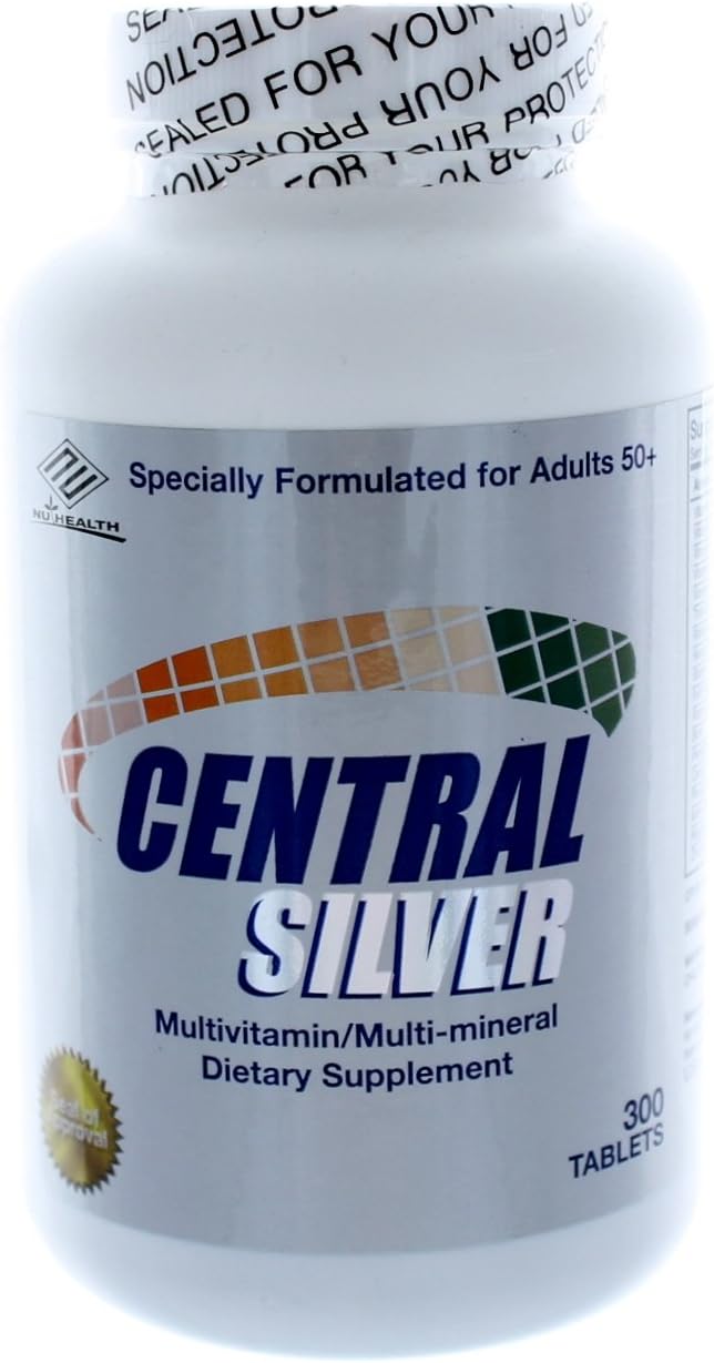 Suplemento multivitamínico multimineral Central Silver, 300 tabletas