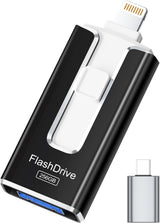 Unidad flash con certificación MFi para iPhone iPad de 256 GB, barr...