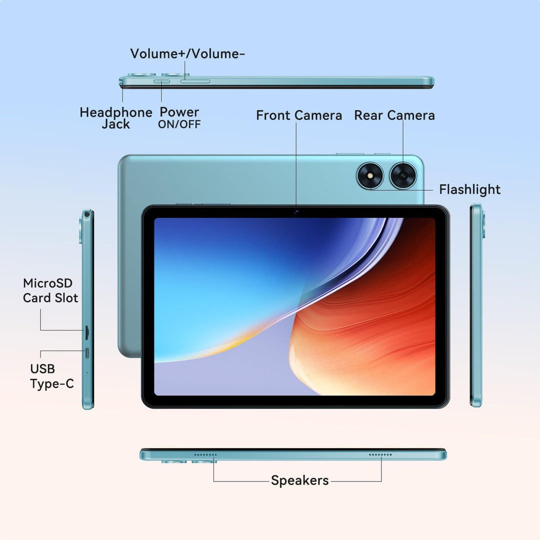SVITOO Tablet Android de 10 pulgadas, tableta Android 16 para niños...