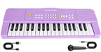 37 teclas para niños pequeños, teclado de piano eléctrico, pianos con micrófono