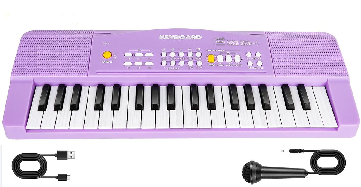37 teclas para niños pequeños, teclado de piano eléctrico, pianos con micrófono
