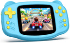 Juego de mano para niños, 300 videojuegos retro integrados, reproductor de juegos portátil de 16 bits con pantalla HD de 3.2 pulgadas, batería recargable, mini juguete de viaje electrónico de regalo