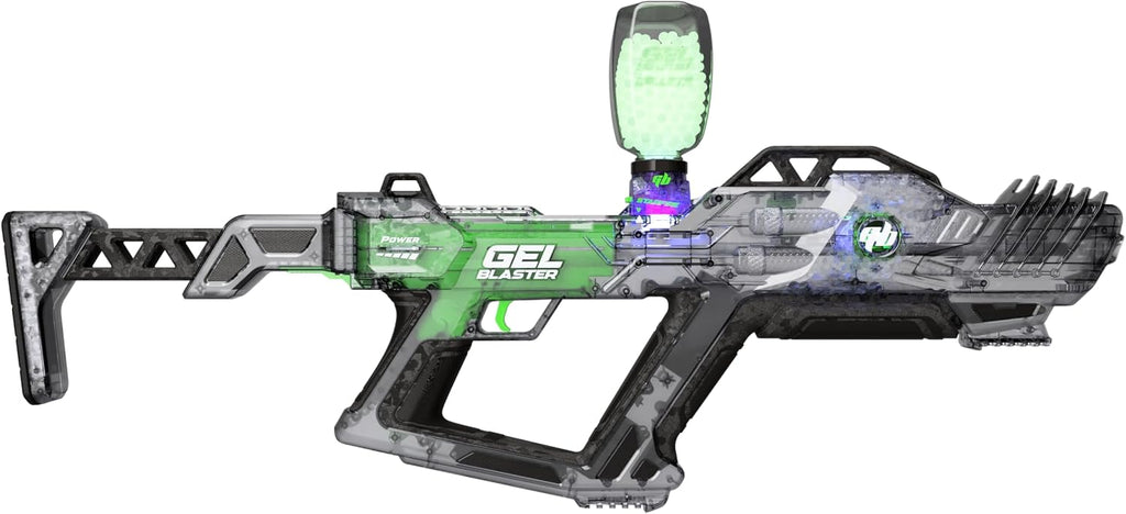Gel Blaster Surge XL 2 con Built-en Starfire Glow Activator – Upgraded GelBlaster Toy con 150+ Foot Range – Water Bead Ammo – Semi & Full Auto Modes – Glows en Dark – 180-250 FPS – Ages 14+
