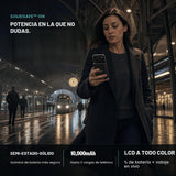 Banco de energía semisólido SolidSafe BMX 10K, 10000 mAh (azul) | S...