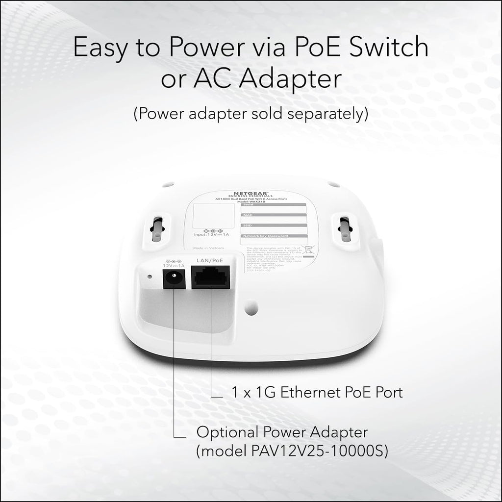NETGEAR Punto de acceso inalámbrico - WiFi 6 de doble