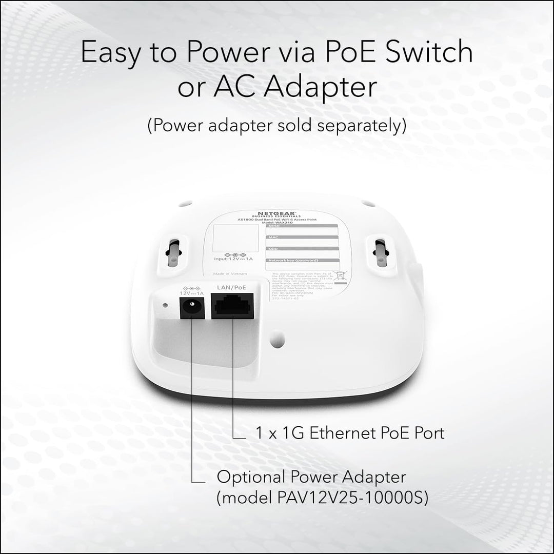 NETGEAR Punto de acceso inalámbrico - WiFi 6 de doble
