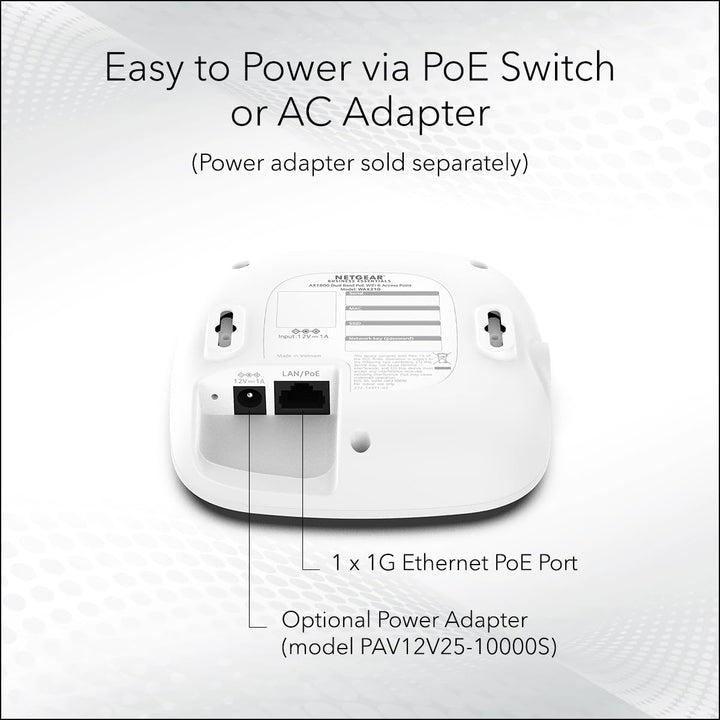 NETGEAR Punto de acceso inalámbrico - WiFi 6 de doble