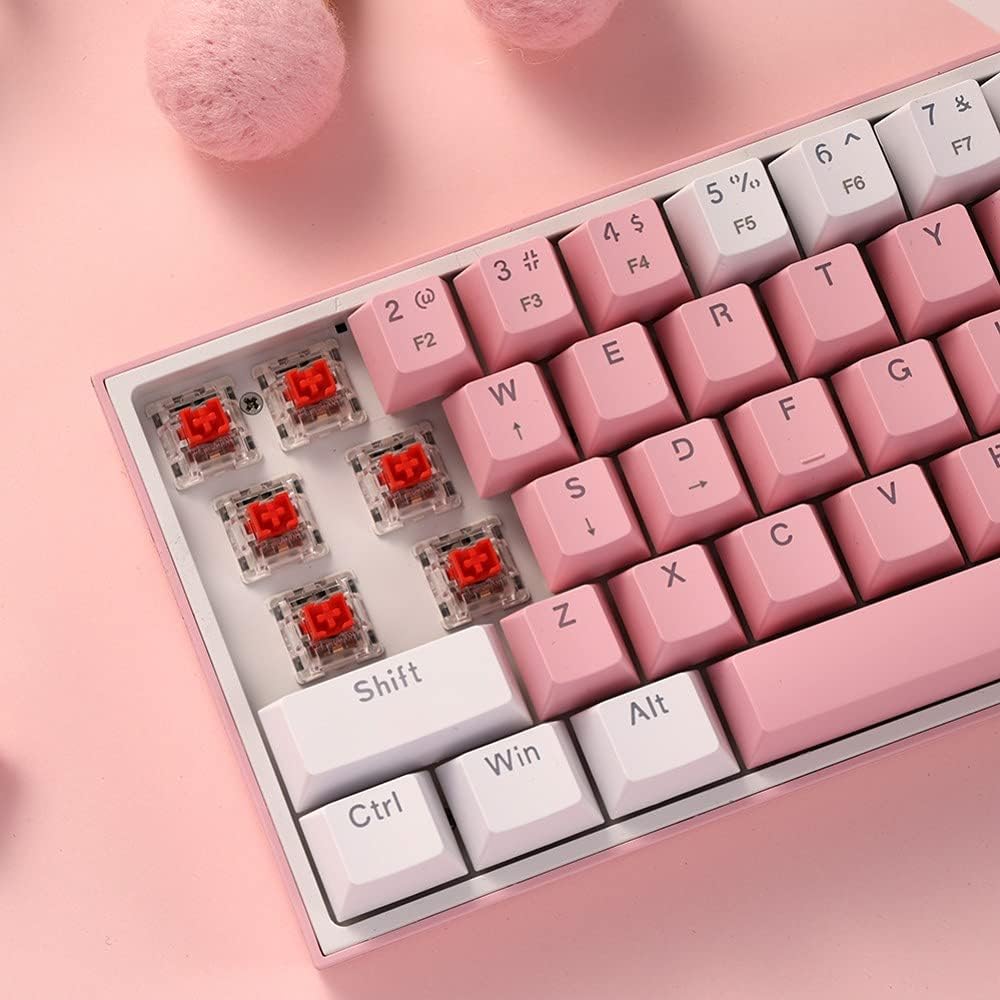 Redragon K617 Fizz 60% teclado con cable para juegos RGB, teclado m...