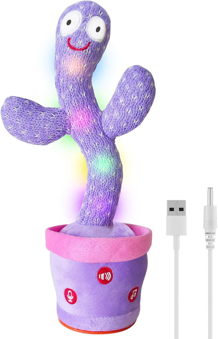 Vitosup Juguetes recargables para bebés, juguete de cactus que habl...