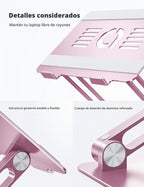 Lamicall - Soporte ajustable para laptop, soporte portátil plegable