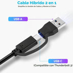 RSHTECH, RSH-ST07, hub USB 3.0 de 7 puertos, alimentado, adaptador 5V/3A