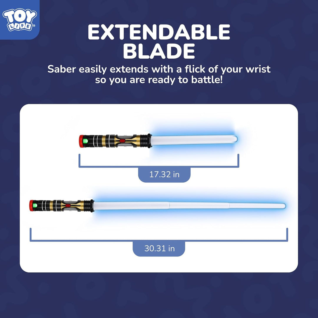 TOY Life Paquete de 2 espadas de luz de sable oscuro para niños, es...