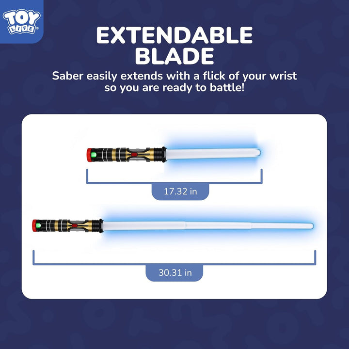 TOY Life Paquete de 2 espadas de luz de sable oscuro para niños, es...