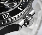 San Martin SN0017G-E - Reloj mecánico automático para hombre, 1.575 pulgadas, 20 bares, reloj de buceo, resistente al agua
