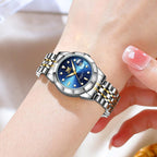OPK Reloj de pulsera para mujer de acero inoxidable para mujer