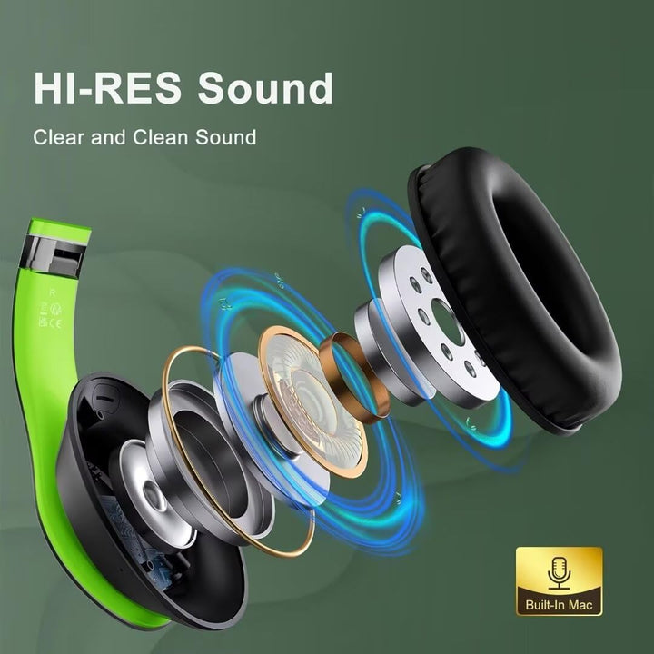 Glynzak Auriculares Bluetooth Inalámbricos Sobre La Oreja 65H Tiemp...