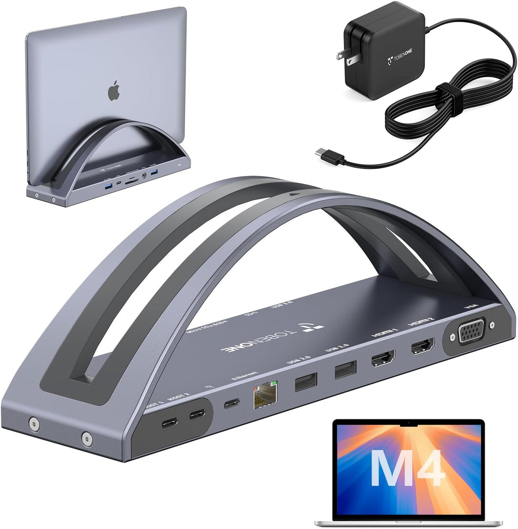 TobenONE - Soporte para estación de acoplamiento para MacBook Pro/Air Dual
