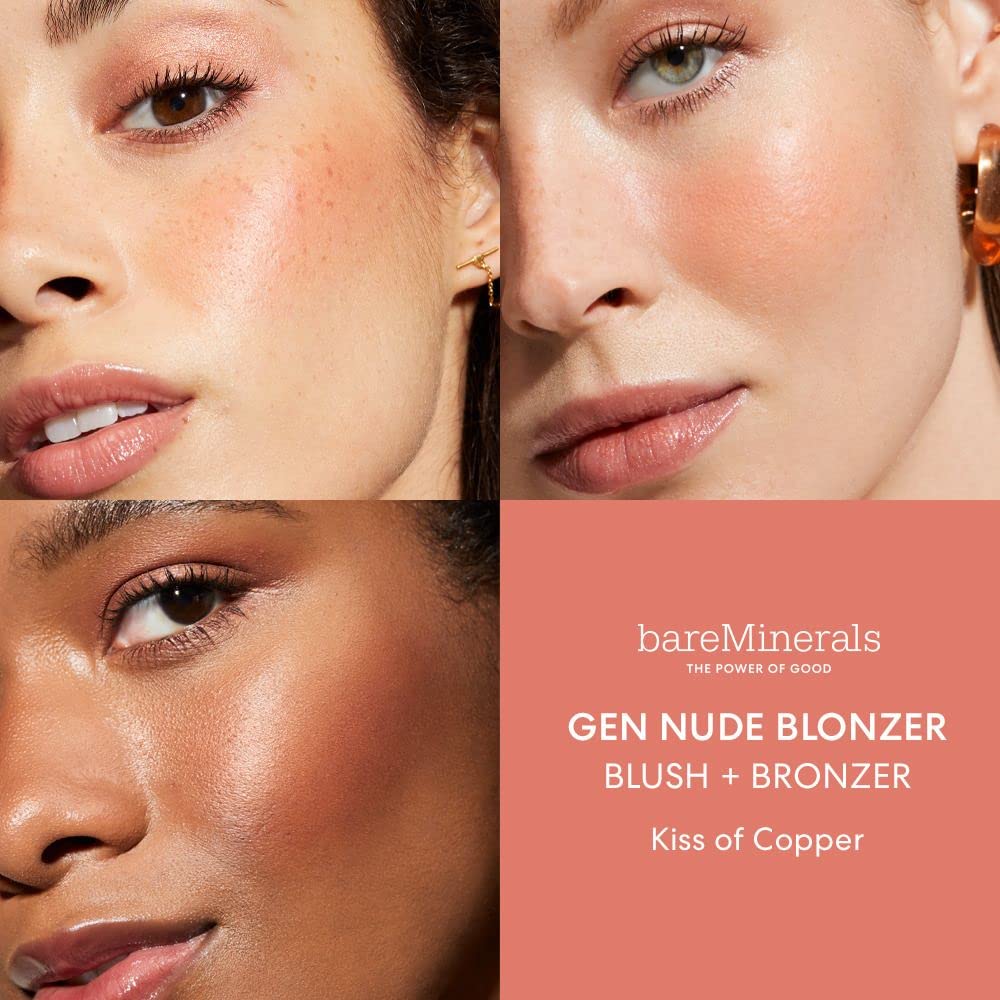 bareMinerals Gen Nude Blonzer, Rubor y bronceador híbrido, maquilla...