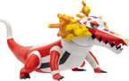 Pokemon Skeledirge - Figura de batalla épica articulada de 12 pulgadas con soporte de exhibición