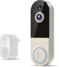 Cámara de timbre de video WiFi con detección humana, funciona con pilas, visión nocturna, conversación bidireccional, WiFi 2.4G, almacenamiento en la nube
