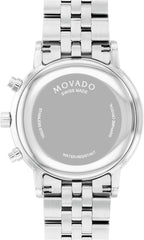 Movado Museum Classic Chrono Reloj suizo de acero inoxidable para hombre, 1.654 in