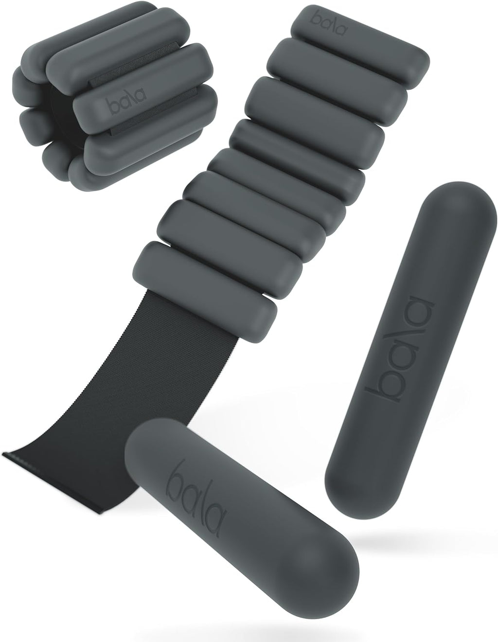 Bangles - Juego de mancuernas para muñeca y tobillo de 2 libras y barras Bala de 2 libras, pesas de tobillo y pesas de mano para fitness, yoga y entrenamiento de fuerza