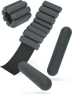 Bangles - Juego de mancuernas para muñeca y tobillo de 2 libras y barras Bala de 2 libras, pesas de tobillo y pesas de mano para fitness, yoga y entrenamiento de fuerza