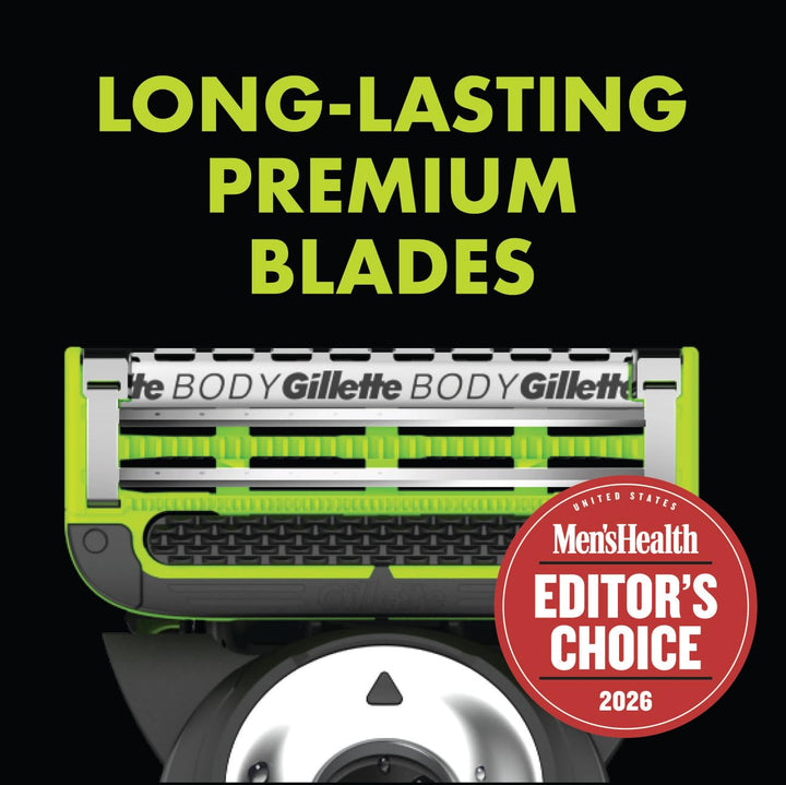 Gillette Labs Body + Intimate Razor para hombres, mango + 2 repuest...